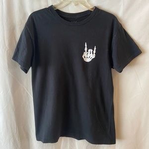 Black Skull Hand T-Shirt